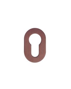 Euro Profile Escutcheons Pair-Rosso Mini-50 x 32 x 3-PVD Satin Bronze Rosso Technica-RT001-MINI-PVDBZ