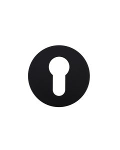 Euro Profile Escutcheon Pair-Rosso Slim-4mm-Powder Coat Black Rosso Technica-RT001-SLIM-PCB