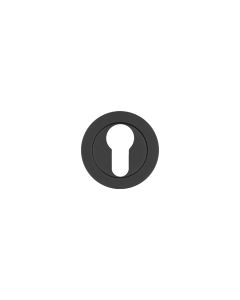 Rosso Tecnica Euro Profile Escutcheon Each Powder Coat Black RT001PCB
