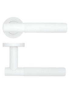 Rosso Tecnica Orta Lever on Round Rose - Powder Coat White RT060-PCW