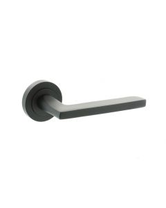 STATUS Alaska Lever on Round Rose - Matt Black S26RMB