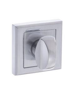 STATUS WC Turn and Release on Square Rose - Satin Chrome S2WCSSC