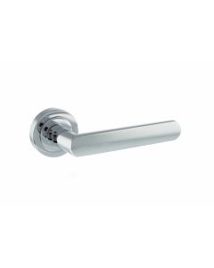 STATUS Michigan Lever on Round Rose - Polished Chrome S31RPC