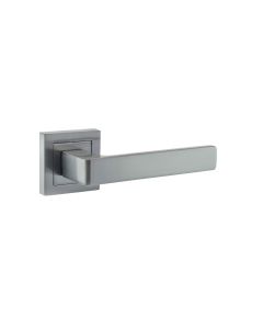 STATUS Montana Designer Lever on S4 Square Rose - Satin Chrome S40SSC
