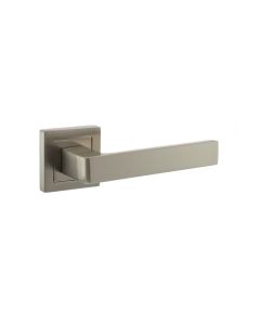 STATUS Montana Designer Lever on S4 Square Rose - Satin Nickel S40SSN