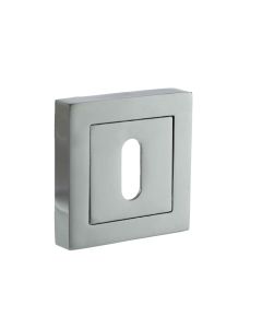 STATUS Key Escutcheon on S4 Square Rose - Polished Chrome S4ESCKSPC