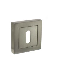 STATUS Key Escutcheon on S4 Square Rose - Satin Nickel S4ESCKSSN