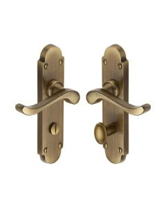 Heritage Brass S620-AT Door Handle for Bathroom Savoy Design Antique finish