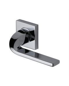 Sorrento SC-3788-PC Door Handle Lever Latch on Round Rose Stanford Design Polished Chrome finish