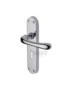 Sorrento SC-6350-PC Door Handle Lever Lock Donna Design Polished Chrome finish