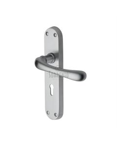 Sorrento SC-6350-SC Door Handle Lever Lock Donna Design Satin Chrome finish