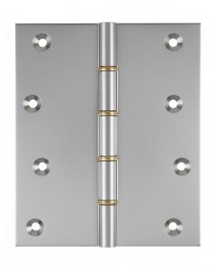 Simonswerk P1295 Double Phosphor Bronze Washered Brass Butt Hinge 152.4mm x 125mm c/w Screws Satin Chrome