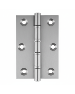 Simonswerk P1510 Ball Race Brass Butt Hinges 76.2mm x 50mm c/w Screws Satin Chrome