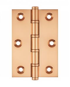 Simonswerk P1510 Ball Race Brass Butt Hinges 76.2mm x 50mm c/w Screws Copper Plated