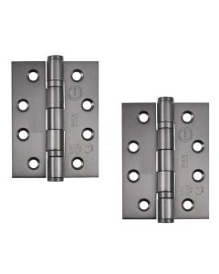 STEELWORKS Grade 13 Ball Bearing Fire Rated Hinges 102mm x 76mm x 3mm - Matt Bronze