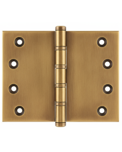 Simonswerk P1562 Ball Race Brass Butt Projection Hinges 101.6mm x 127mm c/w Screws Aged Brass