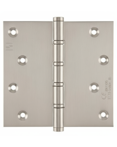 Simonswerk 1560CE Ball Race Brass Butt Projection Hinges CE marked FD30 fire rated 100mm x 100mm c/w Screws Satin Nickel