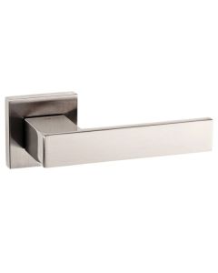 Senza Pari Panetti Designer Lever on Flush Square Rose - Satin Nickel SP217SN