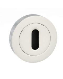 Senza Pari Key Escutcheon on Round Rose - Polished Chrome SPMESCKCP