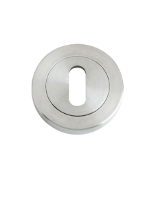STEELWORKS Standard Key Profile Escutcheon 50mm Screw On Rose Satin Stainless Steel