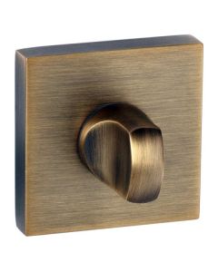 Senza Pari WC Turn and Release *for use with ADBCE* on Flush Square Rose - Weathered Antique Bronze SPWCWAB
