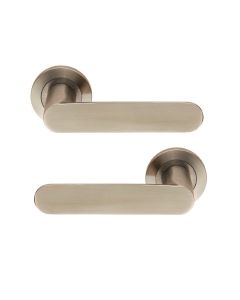 Eurospec SWL1168SSS Steelworx Parigi Swl Lever Screw On Rose - Sss Satin Stainless Steel