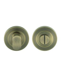 Eurospec Steelworx Swl Turn & Release On Concealed Fix Round Rose - Antique Brass SWT1016AB