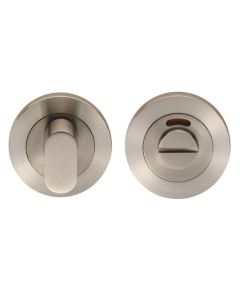Eurospec SWT1016-ISSS Steelworx Swl Turn & Release On Concealed Fix Round Rose With Indicator - Sss Satin Stainless Steel