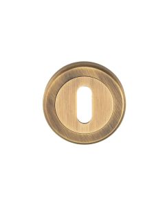 SZM003AB Serozzetta - Escutcheon Lock Profile On Concealed Fix Threaded Round Rose Antique Black
