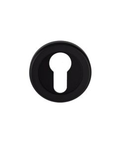 Serozzetta Euro Profile Escutcheon On Concealed Fix Round Rose Matt Black SZR001MB