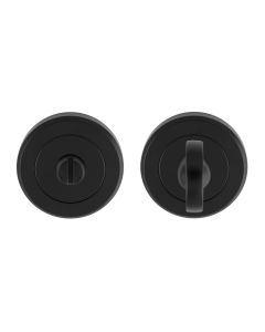 Turn & Release - 5mm Spindle - Screw-On Round Rose Matt Black SZR004MB Serozzetta