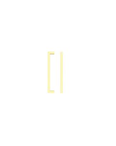 Zoo Hardware TDFPS-160-BG Square Block Cabinet handle 160mm CTC Brushed Gold Finish