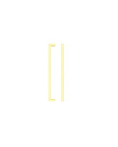 Zoo Hardware TDFPS-224-PG Square Block Cabinet handle 224mm CTC Polished Gold Finish