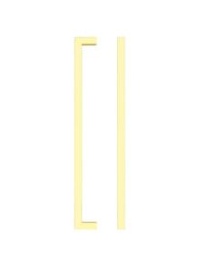 Zoo Hardware TDFPS-192-PG Square Block Cabinet handle 192mm CTC Polished Gold Finish