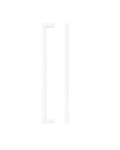 Zoo Hardware TDFPS-224-MW Square Block Cabinet handle 224mm CTC Matt White Finish