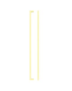 Zoo Hardware TDFPS-448-PG Square Block Cabinet handle 448mm CTC Polished Gold Finish
