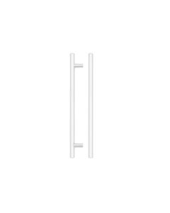 Zoo Hardware T Bar Cabinet handle 192mm CTC, 252mm Total length Matt White TDFPT-192-252MW