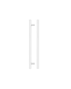 Zoo Hardware T Bar Cabinet handle 224mm CTC, 284mm Total length Matt White TDFPT-224-284MW