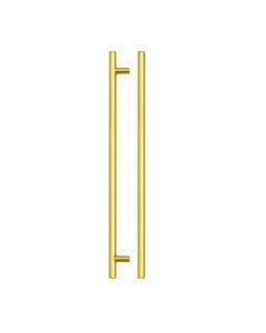 Zoo Hardware TDFPT-224-284BG T Bar Cabinet handle 224mm CTC, 284mm Total length Brushed Gold Finish