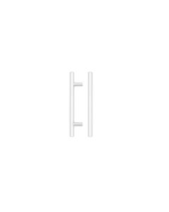 Zoo Hardware T Bar Cabinet handle 96mm CTC, 156mm Total length Matt White TDFPT-96-156MW