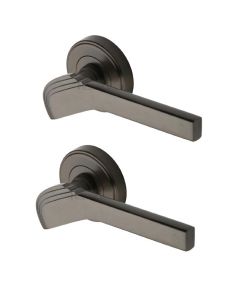 Heritage Brass TIF1926-MB Door Handle Lever on Rose Tiffany Design Matt Bronze Finish