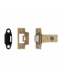 Heavy Duty Tubular Latch 64mm - 8mm Follower - Square Antique Brass TLS5025AB Eurospec
