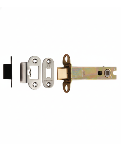 Heavy Duty Tubular Latch 102mm - 8mm Follower - Radius Polished Stainless Steel TLS5040BSS/R Eurospec