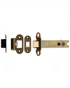 Heavy Duty Tubular Latch 102mm - 8mm Follower - Radius Matt Bronze TLS5040MBRZ/R Eurospec