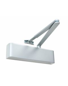 Rutland TS.9205 Door Closer, DABC c/w Flatbar Armset, Trimplate Silver