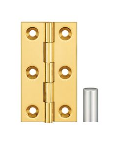 Simonswerk 0965 Solid Drawn Unwashered Brass Butt Hinges 75mm X 35mm C/W Screws Pearl Nickel Plated