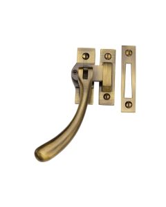Window Fastener Lockable Antique Brass