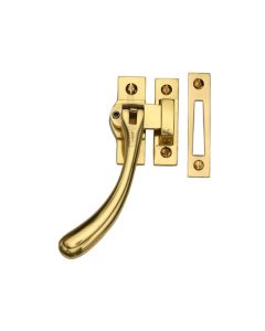 Window Fastener Lockable Polished Brass