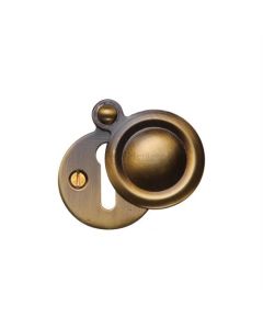 Heritage Brass V1020-AT Covered Keyhole Round Antique finish