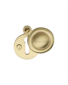 Heritage Brass V1020-SB Covered Keyhole Round Satin Brass finish